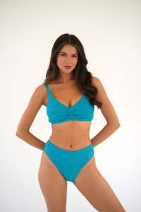 Bikinis: Piha Gelato Mid Line Pant - Lagoon