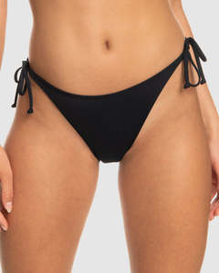 Bikinis: Roxy Rib Roxy Love the Daydream Bikini Bottoms - Anthracite