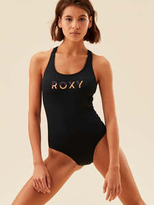 Womens Swimming Costume: Roxy Active SD Basic 1 Piece - Black