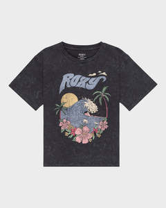Roxy 8-16 Girls Gone To California Girls Tee - Phantom