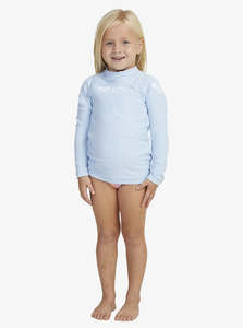 2 7 Girls: Roxy Heater LS UPF 50 Rash Vest - Clear Sky