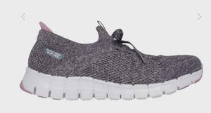 Womens Shoes: Skechers Slip-Ins Flex Step - Soft Stroll - Charcoal