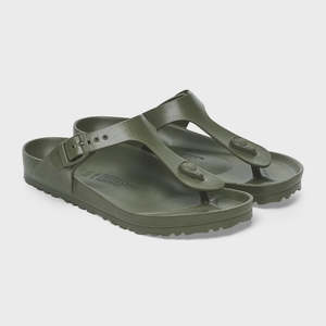 Womens Shoes: Birkenstock Gizeh EVA - Khaki