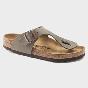 Birkenstock: Birkenstock Ramses Birkibuc (Regular) - Stone