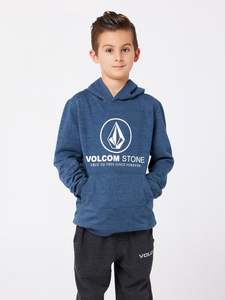 Kids Hoodies And Jumpers: Volcom Youth Round One 3 Pullover Fleece - Tidal Blue