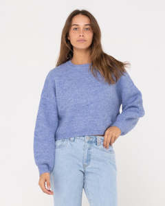 Rusty: Rusty Sundae LS Crew Neck - Periwinkle Blue
