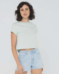 Rusty: Rusty Blanks Baby Tee - Surf Spray