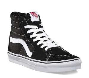 Vans: Vans SK8 Hi Old Skool - Black/Black/White