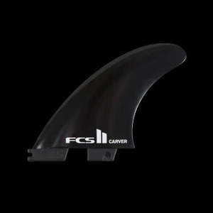 Surf: FCSII Carver Glass Flex Tri Fin Set- Black