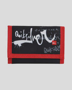 Mens Wallets: Quiksilver Young Guns Velcro Wallet - Black