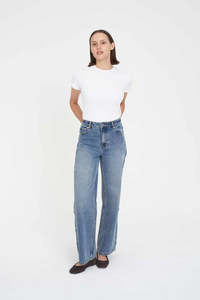 Huffer: Huffer Straight Talker Jean - Canyon Blue