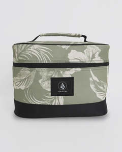 Volcom Patch Attack Deluxe Makeup Bag - Moss Stone