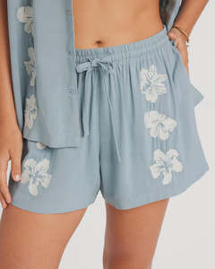Volcom Womens Tropicali Short- Blue Sapphire