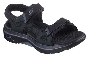 Footwear: Skechers Go Walk Arch Fit 2.0 Mens Sandal - Capistrano - Black