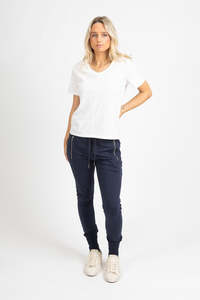 Womens: Federation Womens Escape Trackie - Navy