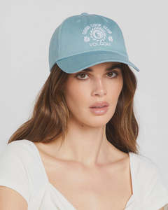 Womens: Volcom Womens Good Luck Dad Cap Adjustable - Stone Blue
