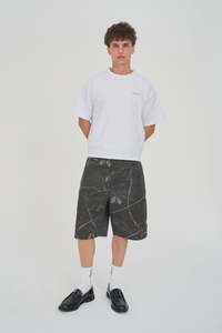Huffer: Huffer Night Camo Box Short - Black