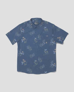 Mens: Salty Crew Drifter UV Button UP SS Shirt - Navy