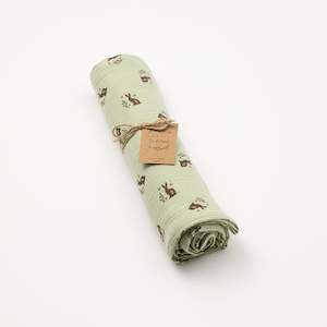 Swaddle: Organic Muslin Swaddle Meadow print