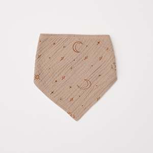 Organic Muslin Bibs: Organic Muslin Bib Night Sky