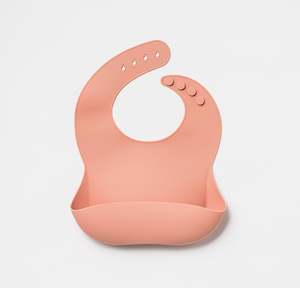 Silicone Bibs: Silicone Bib Dixie Pink