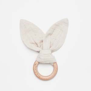 Loveys And Teethers: Organic Bunny Ears Teether Sand