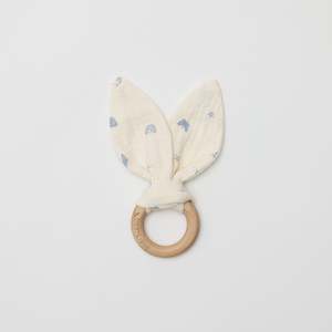 Loveys And Teethers: Organic Bunny Ears Teether - Enchanted Garden