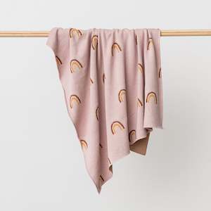 Clearance: Rainbows Blanket in Dusk