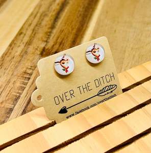 Dome Earrings: Domes - Rudolph’s girlfriend