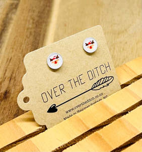 Dome Earrings: Domes - Cheeky Rudolph mini