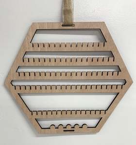 Accessories: Accessory Storage- Hexagon Hanging Earring Holder