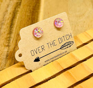 Domes - Blush druzy mini