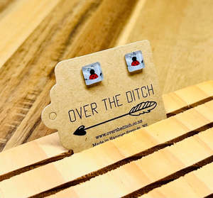 Domes - Cute ladybug square mini