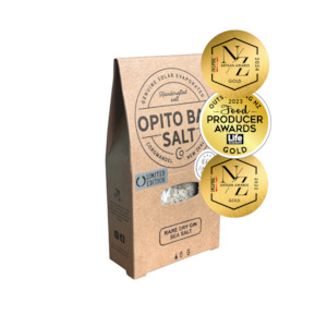 Eggs Dairy Grocery: Opito Bay Salt- Rare Dry Gin Sea Salt 40g