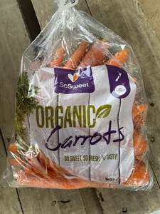 Vegetables: Carrots 1kg Bag (ORGANIC)