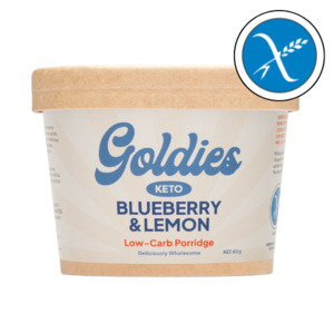 Eggs Dairy Grocery: Goldies Keto Blueberry & Lemon Porridge
