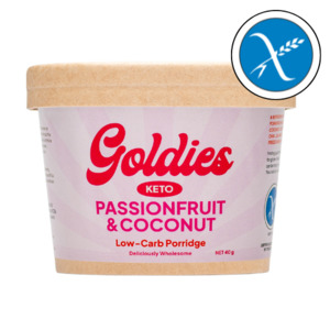 Eggs Dairy Grocery: Goldies Keto Passionfruit & Coconut Porridge