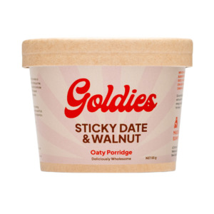 Eggs Dairy Grocery: Goldies Sticky Date & Walnut Oaty Porridge