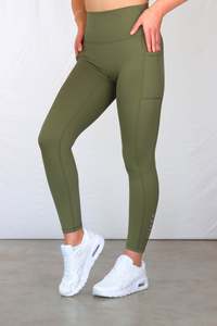 Leggings: Stealth Compression Leggings - Forest Green