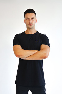 Mens T Shirts: Mens Icon T-Shirt - Gold Logo