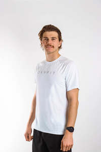 Mens T Shirts: Mens Oxyfit Endura Tee - Arctic White
