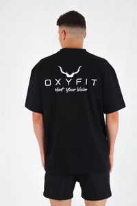 Ether Oversized Heavy Tees - Black