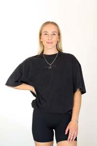 Womens T Shirts Singlets: Vintage Ether Oversized Lightweight Tees