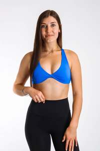 Oxyfit Lust Twist Crop - Ocean Blue