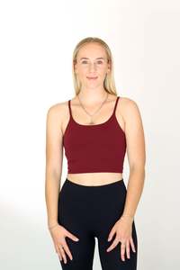 Oxyfit Desire Crop - Burgundy