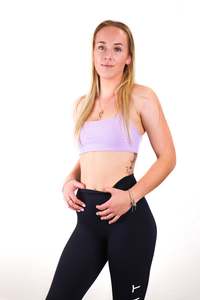 Womens Sports Bras: Oxyfit Allure Crop - Light Lilac