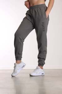 Womens Joggers: Womens Military Joggers - Washed Grey