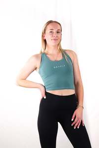 Womens OXYTECH Fitted Tank - Iris Teal