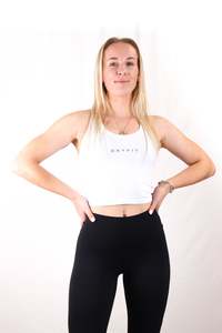 Oxytech: Womens OXYTECH Fitted Tank - Polar White