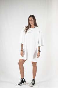 Home New Arrivals: Ether Oversized Heavy Tees - White